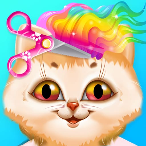 Crazy Cat Hair Salon - Play Now 🕹️ Online Games on 